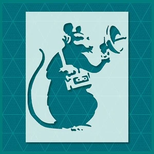 Banksy Radar Ratte Schablone - Street Art, Graffiti, Urban, Popkultur Design - Bild 1 von 6