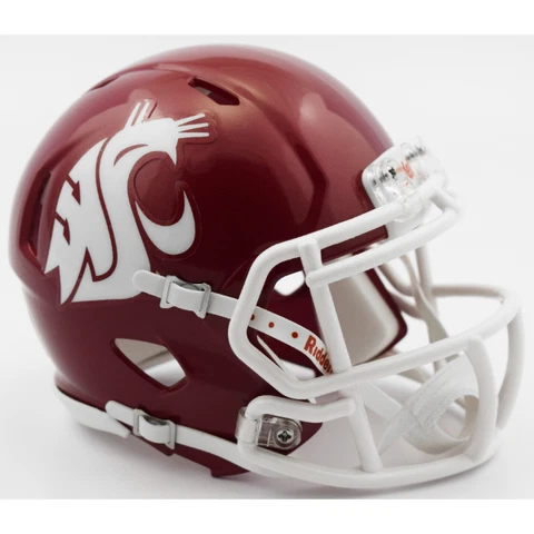 WASHINGTON STATE COUGARS NCAA Riddell SPEED Full Size Replica Football Helmet Cover