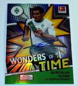 Miroslav Klose Autograph 2022-23 Topps Chrome Bundesliga Wonders Of Time 47/95 - Picture 1 of 2