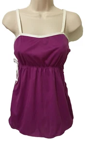 Vintage Retro 70's Swimsuit top Sea Vogue purple size 14 - Picture 1 of 10