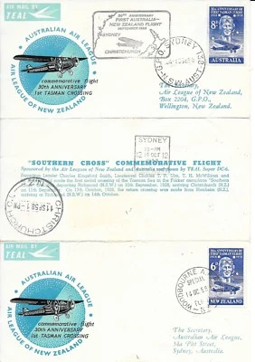 AUSTRALIA SPECIAL CANCEL LETTER CARD10/9/58;SOUTHERN CROSS COMMEMORATIVE FLIGHT. - Image 1 of 4