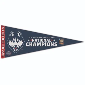 2024 National Champions UConn Huskies 12x30 Premium Pennant - Picture 1 of 1