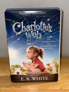 Charlotte's Web by E. B. White Set 2006 Paperback Stuart Little Trumpet of Swan - Foto 1 di 8