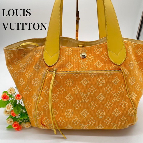 LOUIS VUITTON（LV） Borsa Louis Vuitton Beach Line Monogram Cabas Ipanema PM Jaune arancione LV M95985