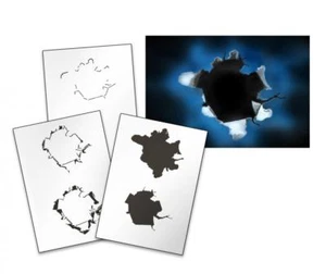 AS-143 Elevation stencil acrylic airbrush spray wall paint ! Duty-fees free ! - Picture 1 of 1