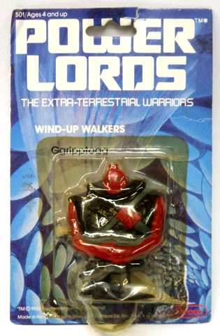 1982 Power Lords GGRIPPTOGG windup white-knob WALKER Hong Kong figure MOC Cover