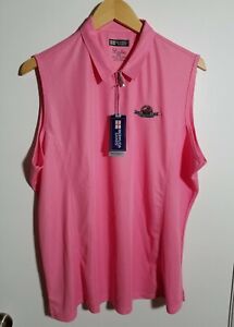 1 NWT BERMUDA SANDS WOMEN'S S/L POLO, SIZE: 2X-LARGE, COLOR: PINK (J275)