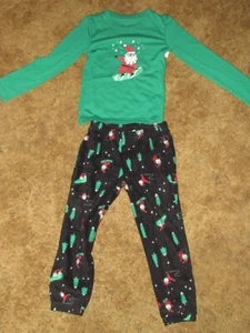 Boys Jammies For Your Families NWT Christmas Santa ski team pajama set size 4 - Picture 1 of 1