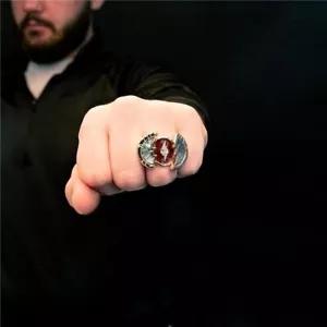 The Flash Barry Allen gleicher Stil Ring offen verstellbar Replik Metall Fingerring - Bild 1 von 7