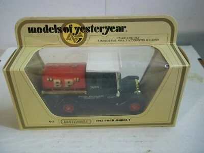 Matchbox Models of Yesteryear Y-3 1912 Model T Ford BP Tanker red/green 1:35 NIB - Image 1 of 4