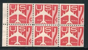 #C60a 7¢ Jet Plane Red Booklet MNH - Picture 1 of 1