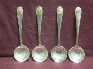 4pc Kirk & Son Sterling 32nd degree Scottish Rite BULLION SPOON 5 1/8" 109 grams - Picture 1 of 6
