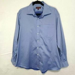 Nordstrom Men's Button Down Long Sleeve Blue Shirt 17- 33 Smartcare - Picture 1 of 12