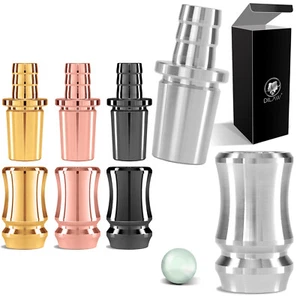 DILAW® Shisha Edelstahl Schlauchadapter 18/8 Schliff 2-teilig Adapter TRIPHAN - Bild 1 von 1