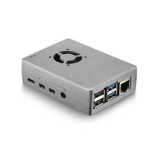 Raspberry Pi 4 Compatible Heavy Duty Aluminum Alloy Case with Preinstalled an... - Afbeelding 1 van 9