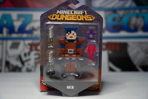 Minecraft Dungeons Toys Hex Action Figure 3.25 inch  Set with Accessories Cover
