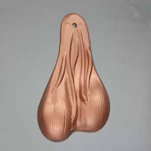 Bullen Hoden Sack Eier Balls Hodensack Auto Pick Up Anhänger Metallic Bronze NEU - Bild 1 von 1
