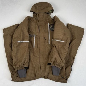 Dynastar Thermal Ski Snow Suit Recco System Jacket Trousers Brown Mens Medium - Picture 1 of 12