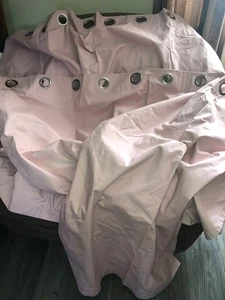 Excellent 56” x 62” Drop Habitat Thermal Blackout Lined Curtains  Pink - Picture 1 of 5