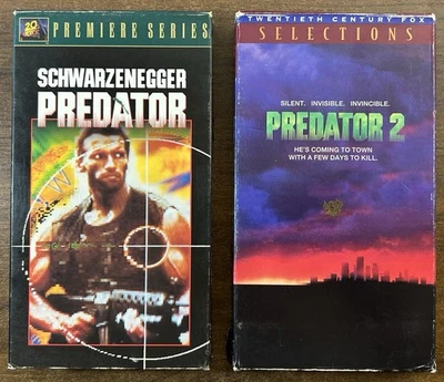 VHS Lot: Predator 1 & 2: Arnold Schwarzenegger, Danny Glover (1987, 1990) - Image 1 of 4