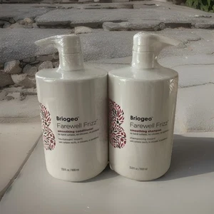 New Briogeo Farewell Frizz Smoothing Shampoo & Conditioner 33.8 oz/1 Liter Each - Picture 1 of 2