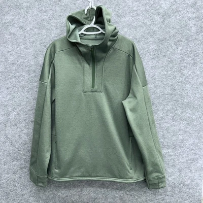 Sudadera con Capucha Pullover Verde Talla L Tek Gear Para Hombre Ultra Suave Polar 1/4 Cremallera Foto 1 de 4