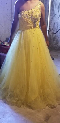 Embellished Tulle Ball Gown Prom Evening Dress size 16 - Image 1 of 4