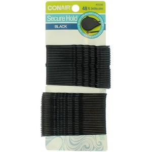 Conair Xtra Long Black Bobby Pins 48 Fermagli per Capelli per Una Tenuta Sicura - Foto 1 di 8