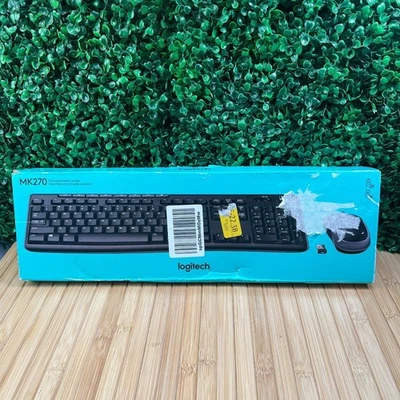 NIB Logitech MK270 Wireless Keyboard and Mouse Combo With USB Dongle - Image 1 of 4