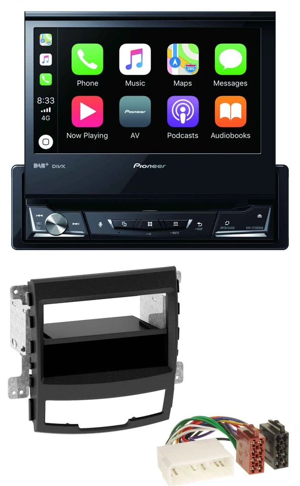 Pioneer DVD Bluetooth DAB USB MP3 Autoradio für SsangYong Korando CK 2010-2013 - Bild 1 von 4