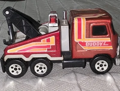 Camión de remolque Buddy L Steel Mack 1980 de colección Foto 1 de 4