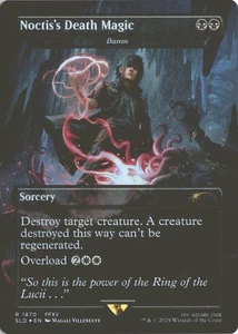 MTG Noctis' Death Magic (1870) *Rainbow Foil* Secret Lair: Grimoire MT/NM - Picture 1 of 2