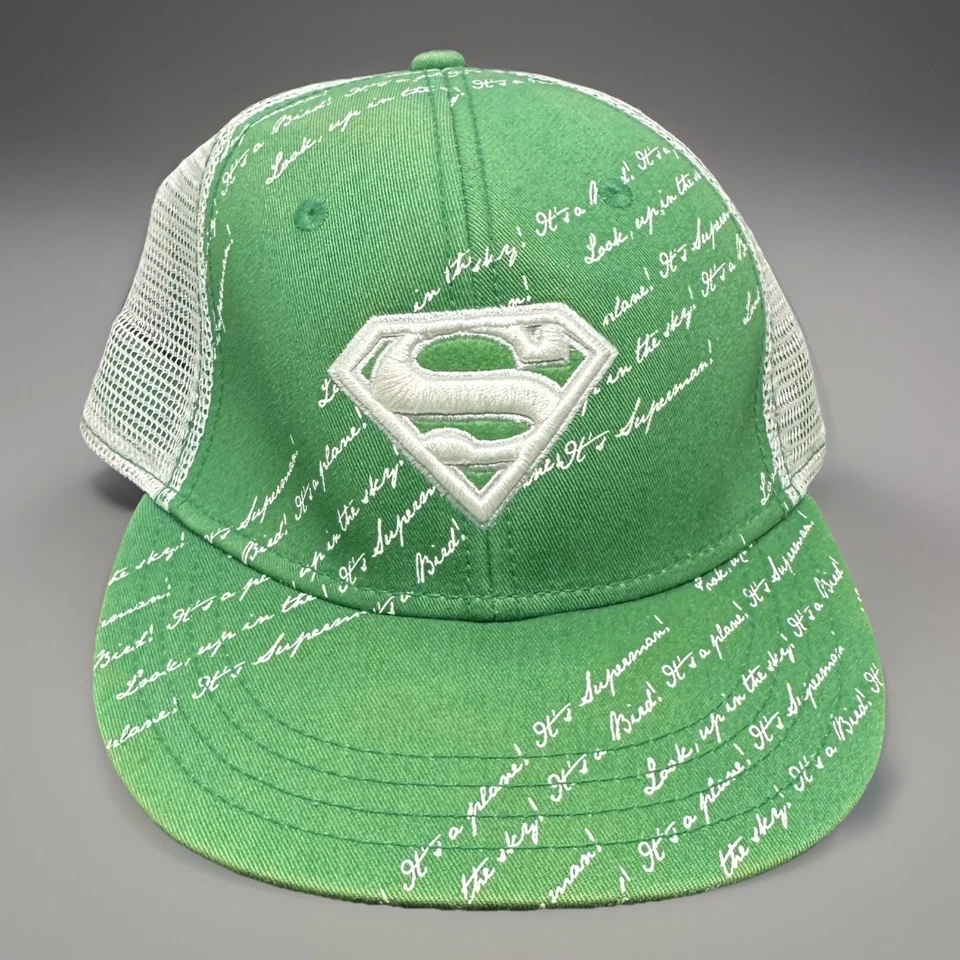 Gorra Superman DC Comics Virtis Superhéroe Verde y Blanco Ajustada (Talla M) Foto 1 de 4