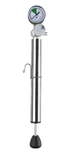Pompa con Manometro per KIT Galleggiante Pneumatico x Serbatoi Fusti Botti INOX - Foto 1 di 1