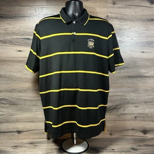 Ralph Lauren RLX Poloshirt Herren XL US Open 2016 Oakmont gelb schwarz gestreift Golf - Bild 1 von 8