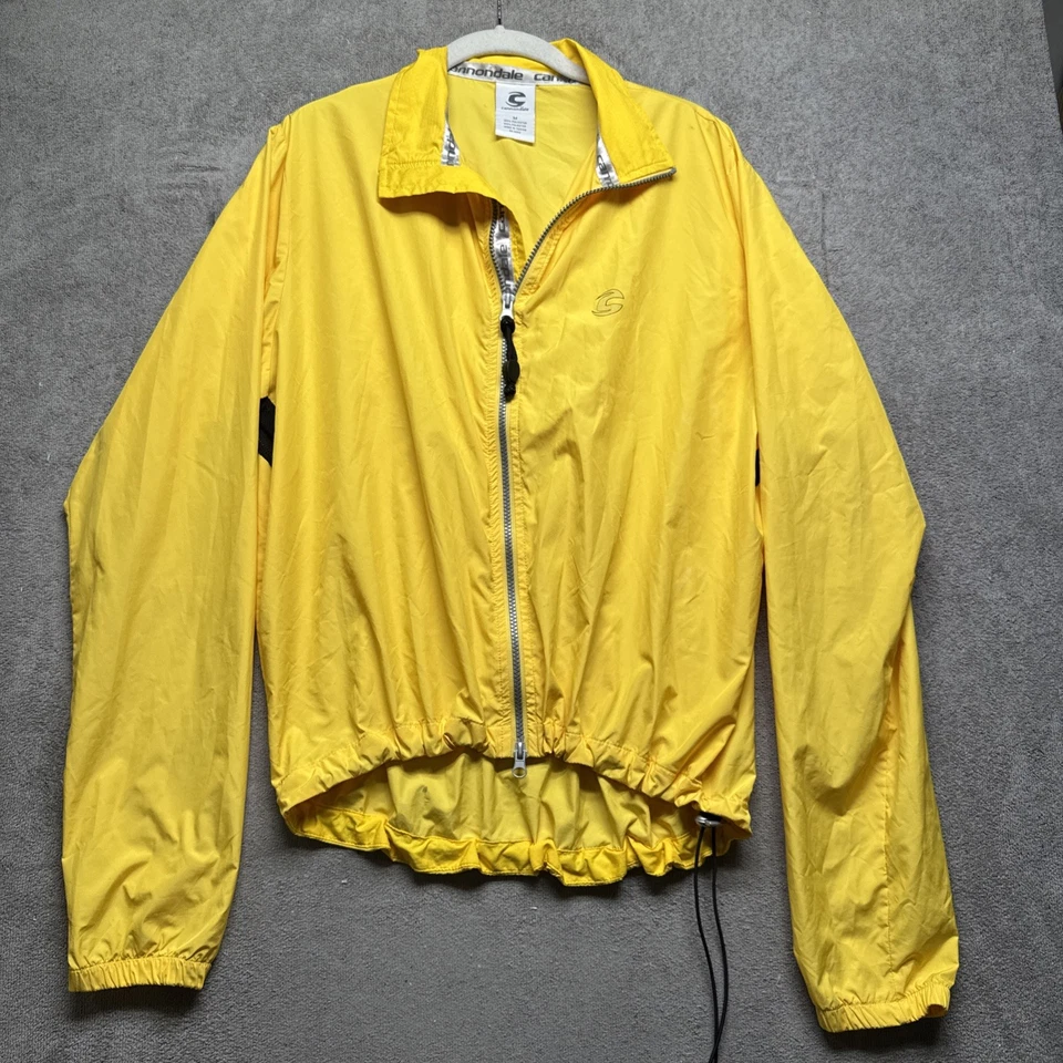 Chaqueta cortavientos amarilla Cannondale Chrono para hombre reflectante mediana Foto 1 de 4