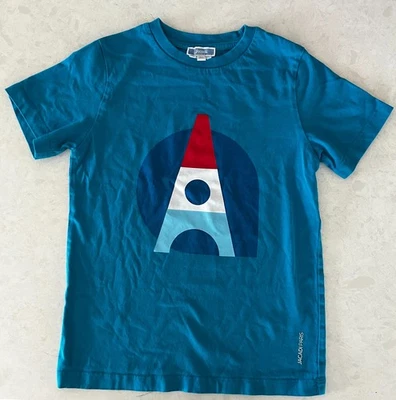 Camiseta Jacadi Paris Niños Talla 8A Azul Torre Eiffel Manga Corta Usada en Excelente Condición Foto 1 de 3