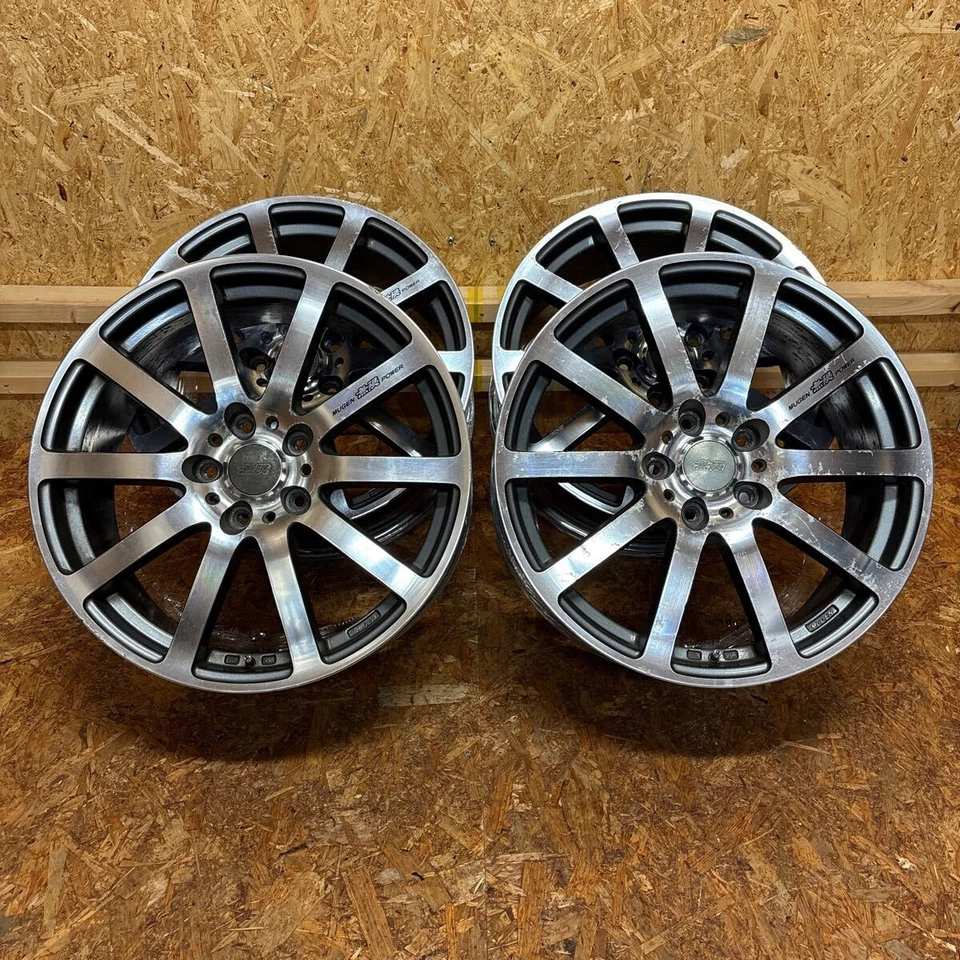 Rare Mugen NR 18" Wheels by RAYS 7.5J +55 5x114.3 Forged Japan JDM - Image 1 of 4