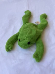 (No Hang Tag) Ty Beanie Babies LEGS the Frog 1993 PVC Pellets - Korean Market - Picture 1 of 3