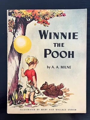 1944 Winnie the Pooh Illustrated Book, A.A. Milne.  Softcover Vintage Foto 1 de 4