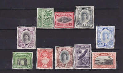 TONGA #73-81 hinged WATERFALL BIRD CORAL - Image 1 of 2