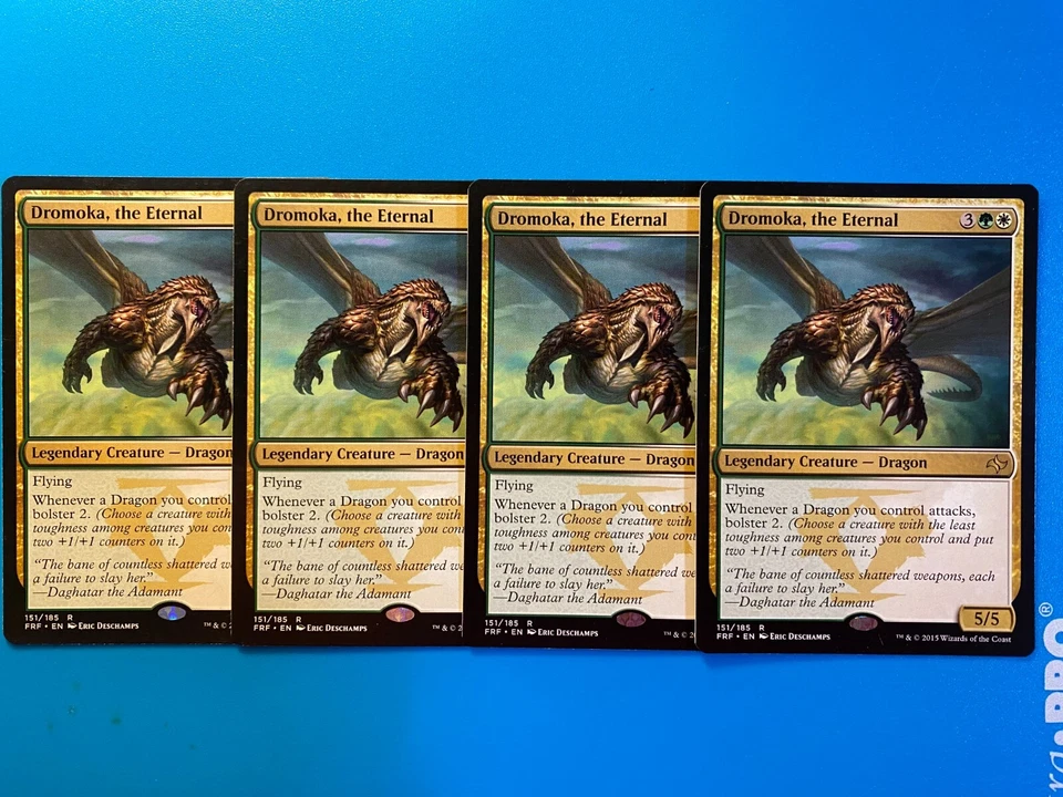 MTG 4x Dromoka, the Eternal Fate Reforged Modern Magic the Gathering Card x4 NM - Image 1 of 1
