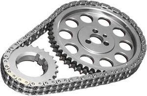 ROLLMASTER Double Roller IWIS Timing Chain Set Torrington Chevy 396 427 454 GOLD - Foto 1 di 5