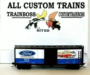 HO CUSTOM BESCHRIFTET 56 FORD GÜTERWAGEN SAMMLERSTÜCK KÜHLWAGEN KONVOLUT E - Bild 1 von 12