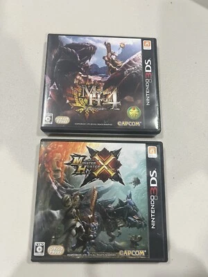 Monster Hunter X And Monster Hunter 4 JPN Nintendo 3DS Tested - Working - Image 1 of 4