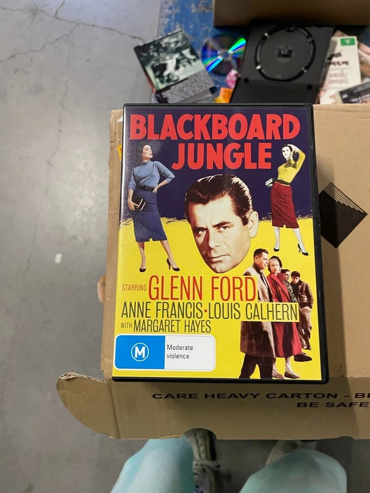 Blackboard Jungle 1955 DVD Region 4 Glenn Ford & Anne Francis vgc t909 - Image 1 of 1