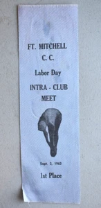 FT. MITCHELL Kentucky C.C. Intra Club DIVING Swim Meet ~ 1960's 1st Place RIBBON - Picture 1 of 4