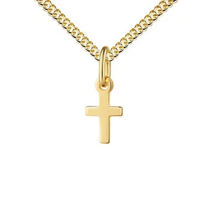 Taufkreuz Gold 585 Goldkreuz Kreuzanhänger mit Kette oder ohne Kette wählbar - Bild 1 von 14