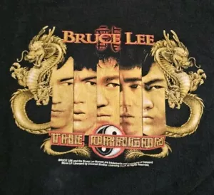 Vintage Y2K Bruce Lee Enter The Dragon Movie Promo T Shirt Size XL - Picture 1 of 4