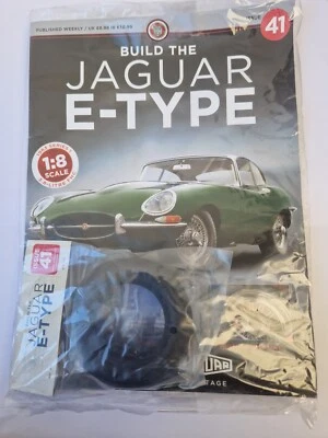 1/8 DEAGOSTINI COSTRUISCI LA TUA AUTO JAGUAR E-TYPE NUMERO 41 CON PARTE - Immagine 1 di 2